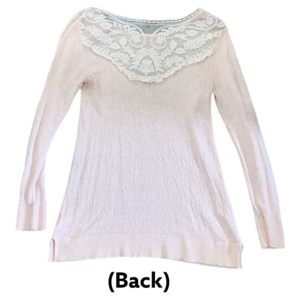 Etam pink lace back top